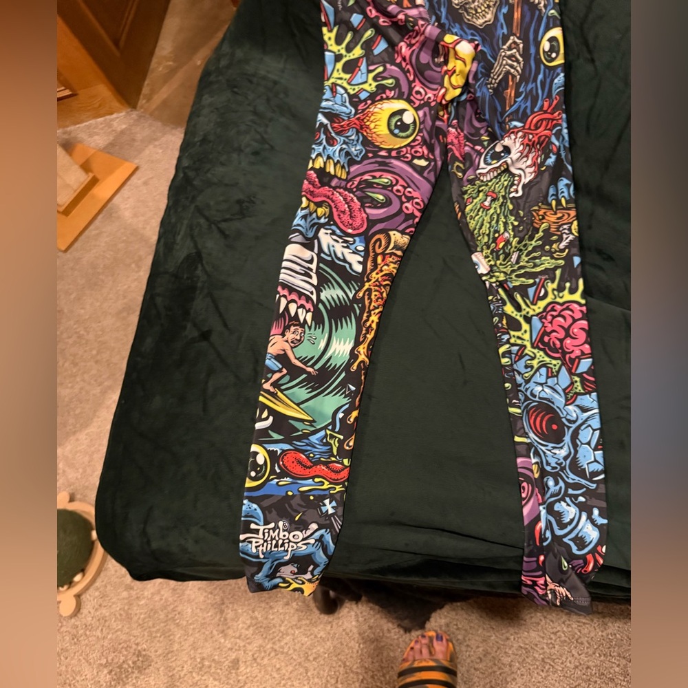 Grassroots jimbo Phillips multicolored yoga leggings size small EUC - Picture 4 of 16